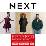 At Least 50% Off All Next Sale Items – Online & Instore – Free Click & Collect
