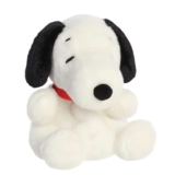 Aurora, 40471,Peanuts Palm Pals Snoopy 5In, Soft Toy, White & Black