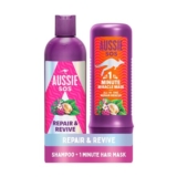 Aussie Repair and Revive Shampoo and Deep Conditioner Treatment Hair Mask