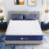 Avenco Super King Mattress, 7 Inch Bamboo Fibers Foam Spring Hybrid Mattress, Medium Firm, Breathable, CertiPUR-US Certified, 180x200x18cm