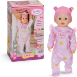 BABY born Emily Walk with Me – 43cm doll with electronic functions – Crawling & interactive baby doll with sounds – Includes pink romper & hat – Suitable for children Aged 3