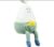 BADABULLE Bertille Pear-shaped Silicone Nightlight – Green & White