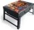 BBQ Barbecue Grill, Portable Folding Charcoal Barbecue Desk Tabletop Outdoor Stainless Steel Smoker BBQ for Picnic Garden Terrace Camping Travel 15.35×11.41×2.95 (Black)