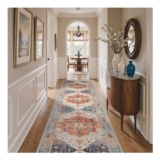 BEIMO Hallway Runner Rug 80x300cm, Non-Slip, Low Pile, Terracotta