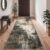 BEIMO Modern Abstract Rugs Living Room, Rugs for Bedroom 60x120cm Machine Non-Slip Washable Rug Earthen Grey Faux Short Pile Area Rug for Dining Room Kitchen Office