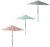BELAVI Tilt & Crank Parasol – Cool Grey, Green or Rust Stripes