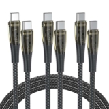 BENFEI 100W USB C to USB C Cable 3-Pack 3.3 Feet, Transparent Fast Charging Cable Discount at Checkout – BENFEI Direct GB FBA