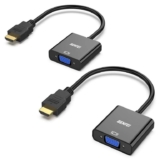 BENFEI HDMI to VGA 2 Pack, Gold-Plated HDMI to VGA Adapter (Male to Female) – Sold by BENFEI Direct GB/FBA