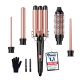 BESTOPE 5-in-1 Curling Iron Set with Interchangeable Ceramic Irons