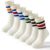 BISOUSOX Kids Cotton Seamless Socks Fun School Crew Athletic Sports Socks for Training Running 6 Pairs Gifts for Children Girls Boys Junior for Daily Use & Back to School