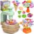 BIVBTP Arts and Craft Kits for Kids DIY Art Flower Toys for 4-12 Year Old GirlsDIY Flowers Market Kits for KidsBirthday Presents Kid Craft Activity Educational Toys Flower Gifts for Girls (Green)