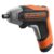 BLACKDECKER Cordless Rapid Screwdriver with Bits and Storage Case 3.6V