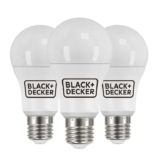 BLACKDECKER – LED GLS Lightbulbs – Pack of 3 Light Bulbs 12.6W E27 Screw Base Warm White 2700K Non-Dimmable 1521 Lumens