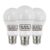 BLACKDECKER – LED GLS Lightbulbs – Pack of 3 Light Bulbs 12.6W E27 Screw Base Warm White 2700K Non-Dimmable 1521 Lumens