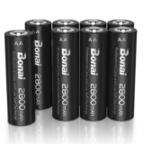 BONAI ni-mh AA Rechargeable Batteries 2800mAh 1200 Cycles High Capacity AA Low Self-Discharge x 8 – Price After Voucher