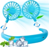 BOSONER Neck Fan Rechargeable Portable Women: Head Fan for Neck Round Cooling – Neck Fans Holiday Essentials for Women Men