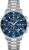 BOSS Mens 45mm Chronograph Quartz Watch Admiral Collection with Stainless Steel, Silicone or Ocean Plastic Textile Strap, Date Fuction and 3 Sub-Dials