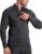 BROKIG Mens Dualzip Gym 1/4 Zip Top,Muscle Tight fit Lightweight Outdoor Athletic Long Sleeve Pullover with Pockets