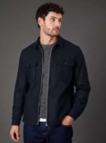 BURTON Navy Wool Look Harrington Jacket for Men Mtuc147436386 ,Now £16.80 was £21.00
