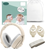 Baby Ear Defenders, Warm Gray Shell, Warm Gray Headband, 2-In-1 Childrens Ear Protector, Baby Noise Cancelling Headphones, Used For Noise Reduction To Prevent Hearing Loss
