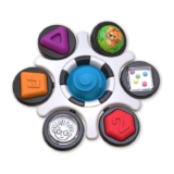 Baby Einstein Curiosity Clutch Fidget Sensory Toy and Pop It Rattle, BPA Free Infant Teether, Age 3 Months