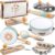 Baby Musical Instruments – Montessori Musical Toys for Toddlers 1-3, Wooden Percussion Instruments Set, Neutral Colours Music Toys, Preschool Educational Gifts for Kids 3 (Musical Toys)