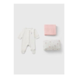 Baby Pink Mouse Sleepsuit Gift Set