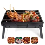 Barbecue Grill, AGM Charcoal Grill Portable Folding BBQ Grill Barbecue Desk Tabletop