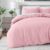 Bare Home Duvet Cover Set Super King Size – Premium 1800 Ultra-Soft Duvet Cover Set – Lightweight – Cooling Duvet Cover – Bed Duvet Cover with 2 Pillowcases (Super King, Light Pink)
