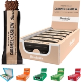 Barebells Protein Bars – 12 Count, 20g High Protein Treats Sugar Free Chocolate Nutrition Bar, Low Carb On The Go Breakfast or Post-Workout Snack (Caramel Cashew)