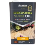 Barrettine All In One Decking Oil – Clear 5L (Other Colours Available) – Free C&C