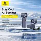 Baseus GoTrip DT1 Foldable High Speed Fan ( 4000mAh / 5 Speed / USB-C / Desktop Mode ) – £13.62(new accounts) w/code -BASEUS Official Store