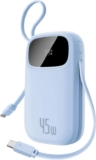 Baseus Powerbank 20000 mAh 45 W with Integrated USB-C Cable