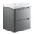 Bathstore Amalfi 2 Door Grey Wall Hung Basin Unit 600mm
