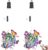 Battery Operated Butterfly Pendant Lights with Remote Set of 2, Hanging Lights for Bedroom, Indoor or Outdoor Chandelier for Gazebo, Pergola, Porch, IP65 Weatherproof