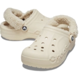 Baya Lined Fuzz-Strap Clog, Winter White 20% Off w/Code 10% Off Using Code From HSD/ Discounts For Carers (Free to Join)