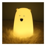 Bear Night Light, 7-Color LED, USB Rechargeable