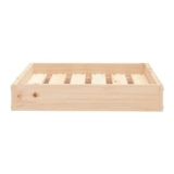Beautiful Dog Bed 51.5x44x9 Cm Solid Wood Pine