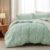 Bedsure Double Duvet Cover Set – Reversible Green Duvet Cover with Zipper Closure with checkout discount – Sold by Bedsure EU / FBA