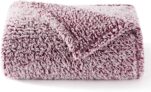 Bedsure Fleece Sherpa Throw Blanket – Super Soft, Cozy & Warm Fluffy Blanket for Sofa and Bed, Single, Red, 130x150cm
