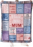Bedsure Fleece Throw Blanket for Mum – Mothers Day Gifts Blanket, Soft Cozy Throws for Bed Single Size, Purple, 130x150cm