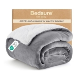 Bedsure Sherpa Fleece Throw Blanket