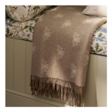 Bees Wool Throw-H 130 X W 164cm Made from 100% Wool
