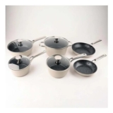 Beige Alivio 10-Piece Non-Stick Aluminum Alloy Cookware Set