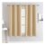 Beige Blackout Curtains, Thermal Insulated, Eyelet, 46×54 Inches, 2 Panels