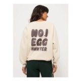 Beige Egg Hunter Womens Matching Sweatshirt