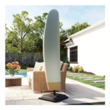 Beige OUTSUNNY Parasol Cover for Patio Cantilever Umbrella