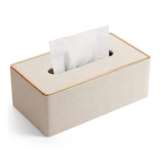 Beige VOGREX Style 4 Wooden Tissue Box Dispenser