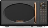 Belaco 20L Microwave, Digital Display, 8 presets with Auto Defrost, 800W Microwave Oven, 10 Power Levels, Luxury & Retro Design, Easy Clean