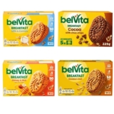 Belvita Breakfast Biscuits 5 Pack, 225g – Milk & Cereal / Cocoa Chocolate Chip / Honey & Nut / Golden Oats